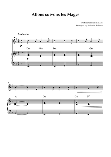 Allons suivons les Mages (arr. Kaiserin Rebecca)