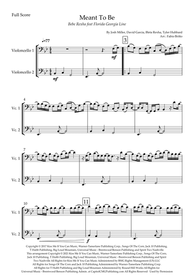 Meant To Be (arr. Fabio Britto)