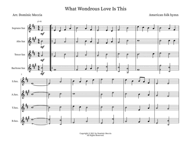What Wondrous Love Is This (arr. Dominic Meccia)