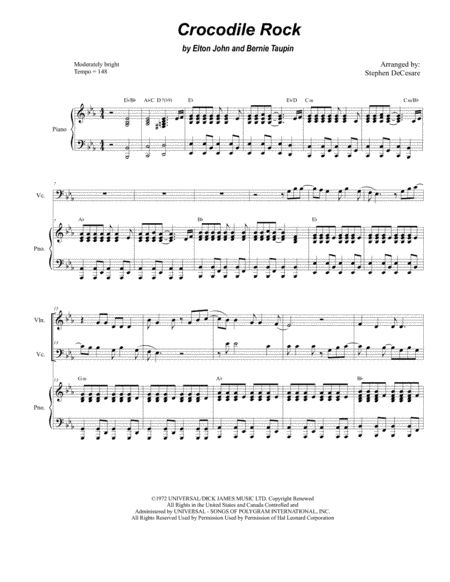 Crocodile Rock (arr. Stephen DeCesare)