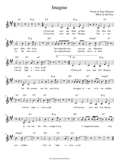 Imagine - lead sheet
