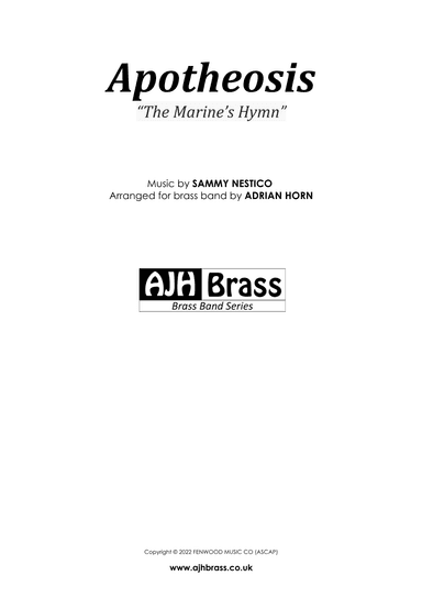 The Marines' Hymn: Apotheosis (arr. Adrian Horn)