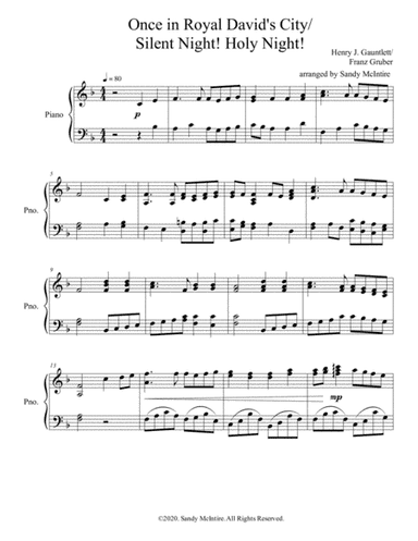 Once in David's Royal City/Silent Night! Holy Night! (arr. Sandy McIntire)