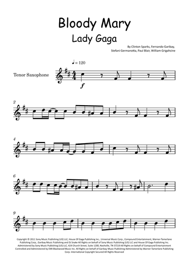 Bloody Mary (arr. Glauco Fernandes)