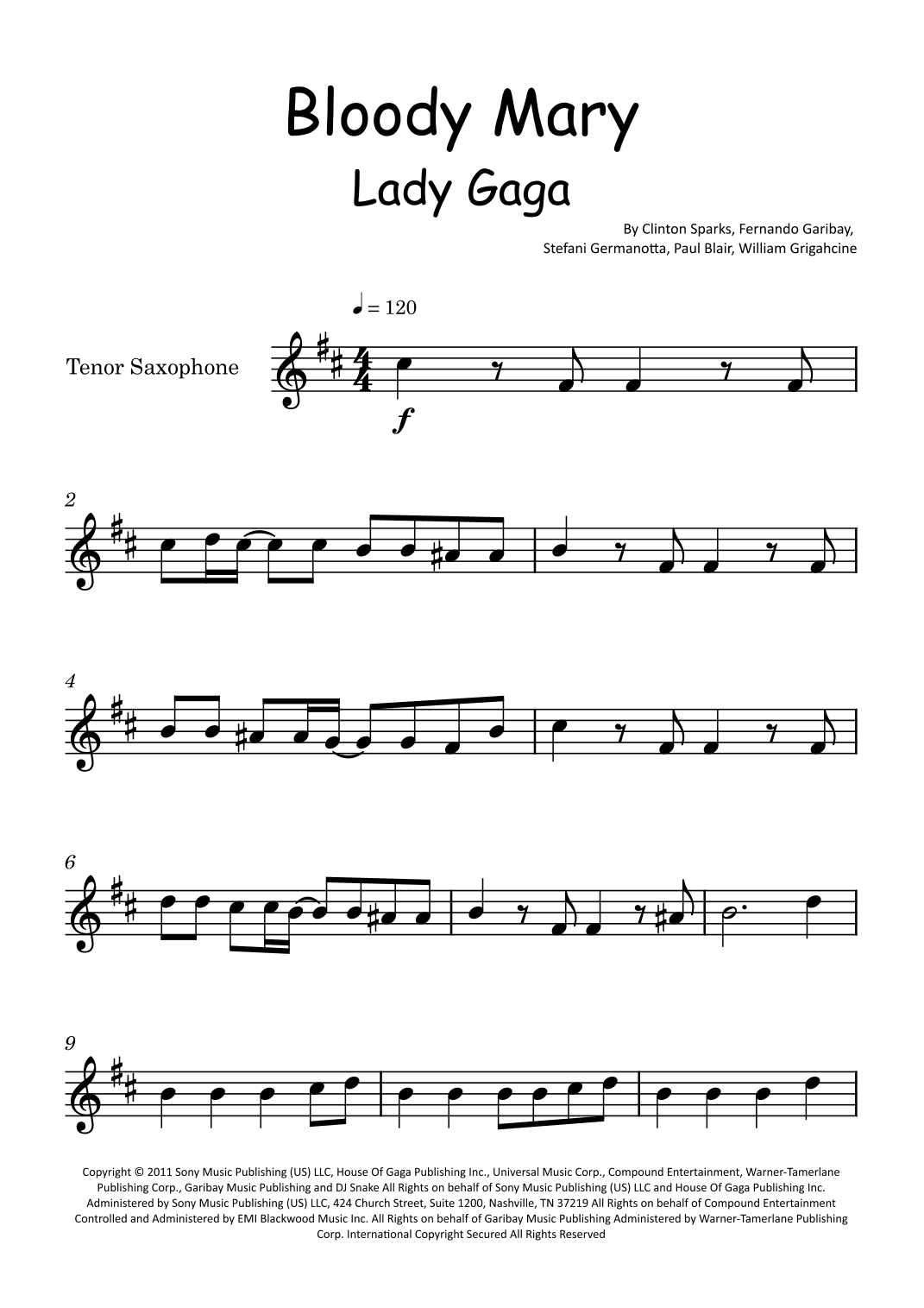 Bloody Mary (arr. Glauco Fernandes)