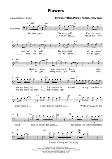 Flowers (arr. Jackson Spindler)