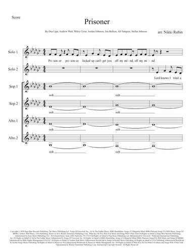Prisoner (arr. Nikki Rubin)