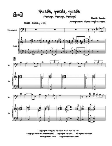 Quizas, Quizas, Quizas (perhaps, Perhaps, Perhaps) (arr. Silvano Pagliuca-Mena)