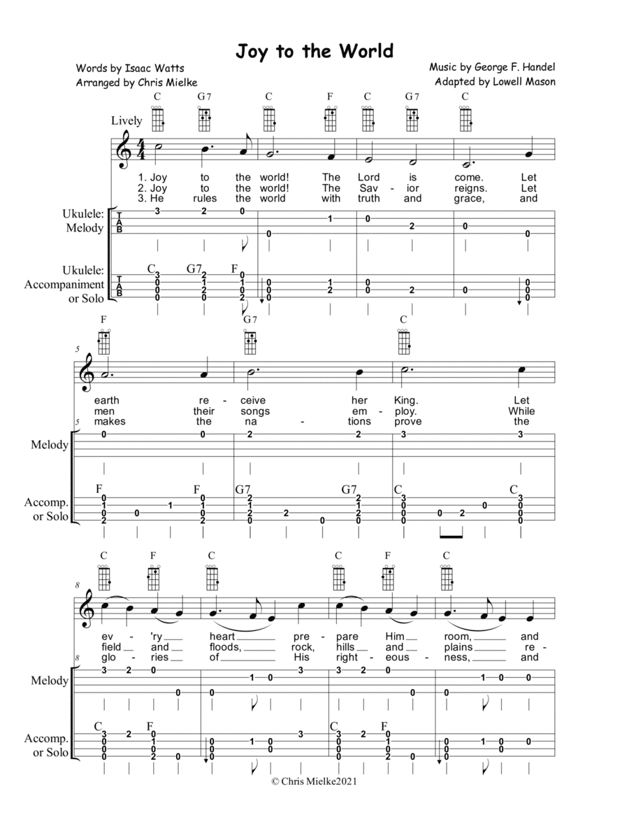 Joy to the World (arr. Chris Mielke)