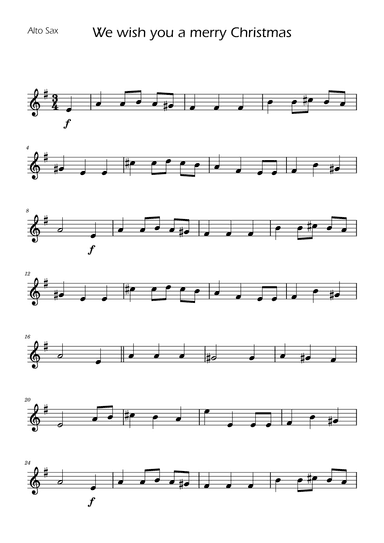 We Wish You a Merry Christmas - Alto Sax w/ Piano (arr. Ygor Nunes)