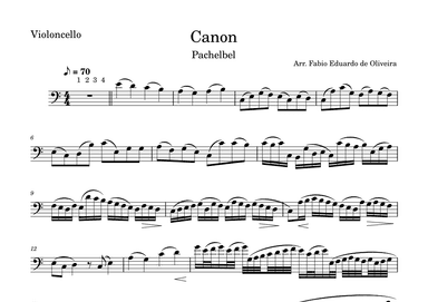Canon (Pachelbel) - Easy Arrangement (arr. Fabio Eduardo de Oliveira)