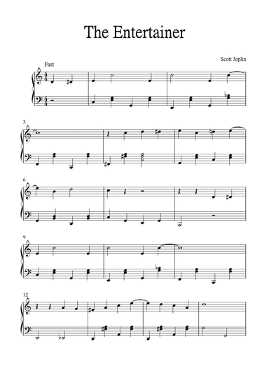 The Entertainer (arr. Jackson Spindler)
