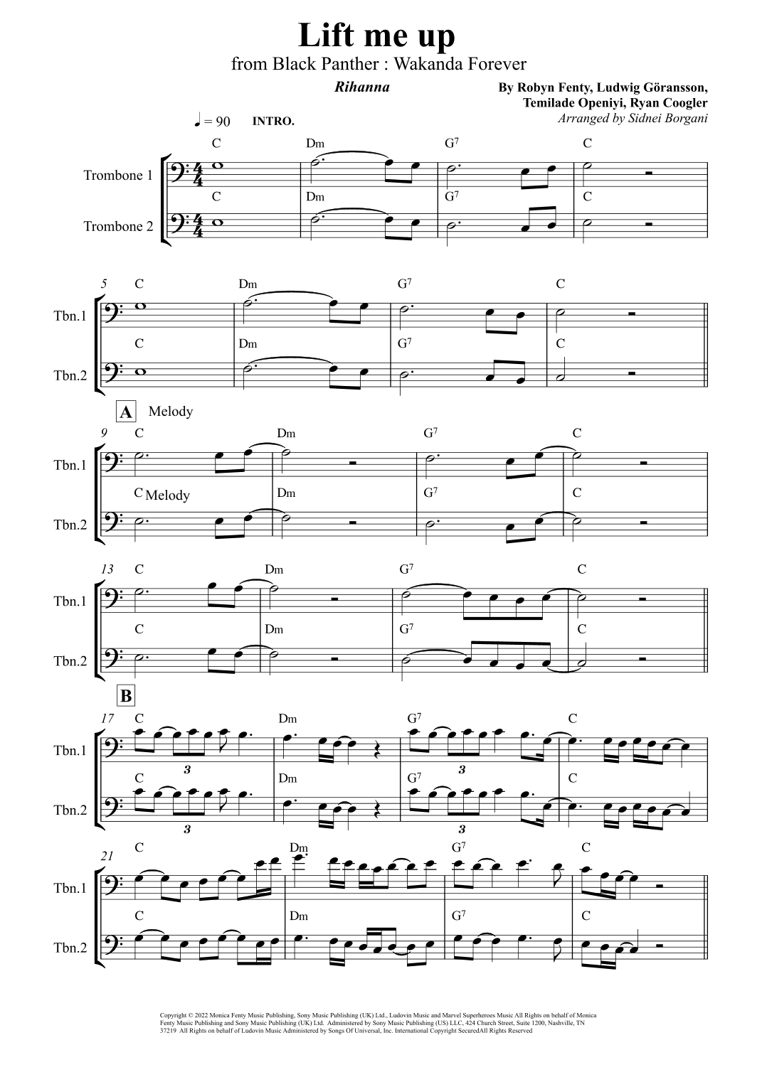 Lift Me Up (arr. Sidnei Borgani)