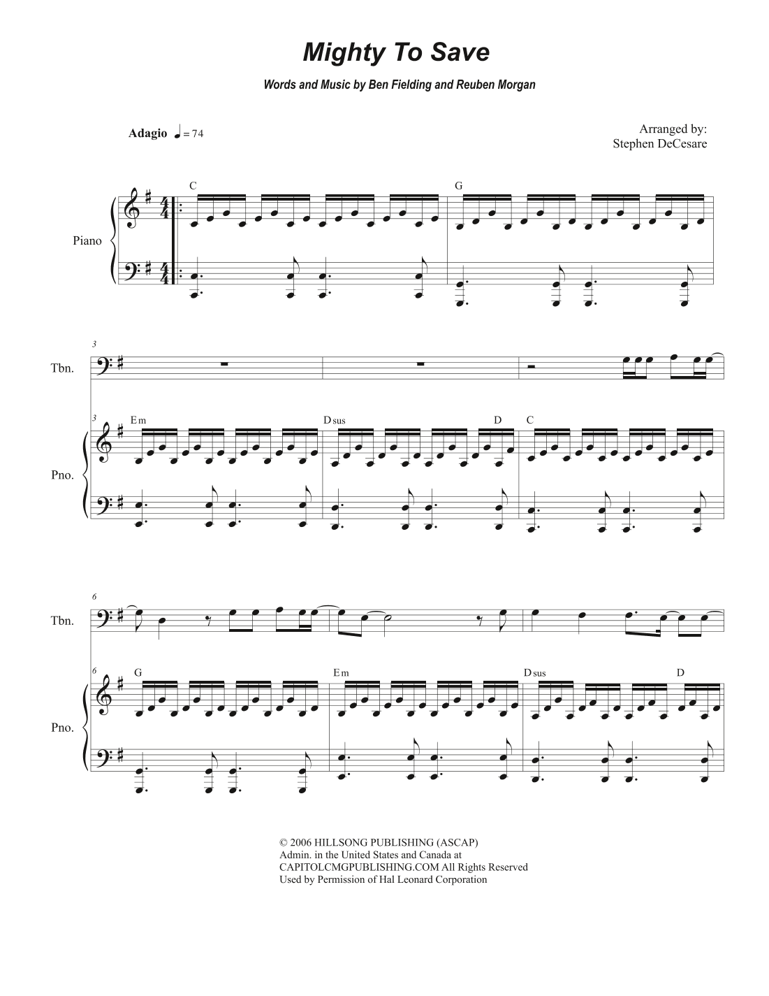 Mighty To Save (arr. Stephen DeCesare)