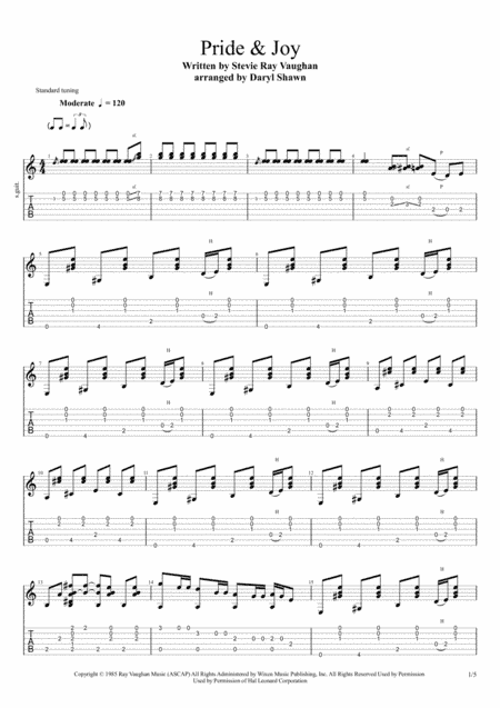 Pride And Joy (arr. Daryl Shawn)