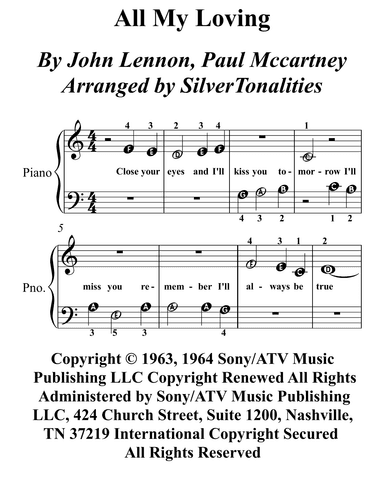 All My Loving (arr. SilverTonalities)