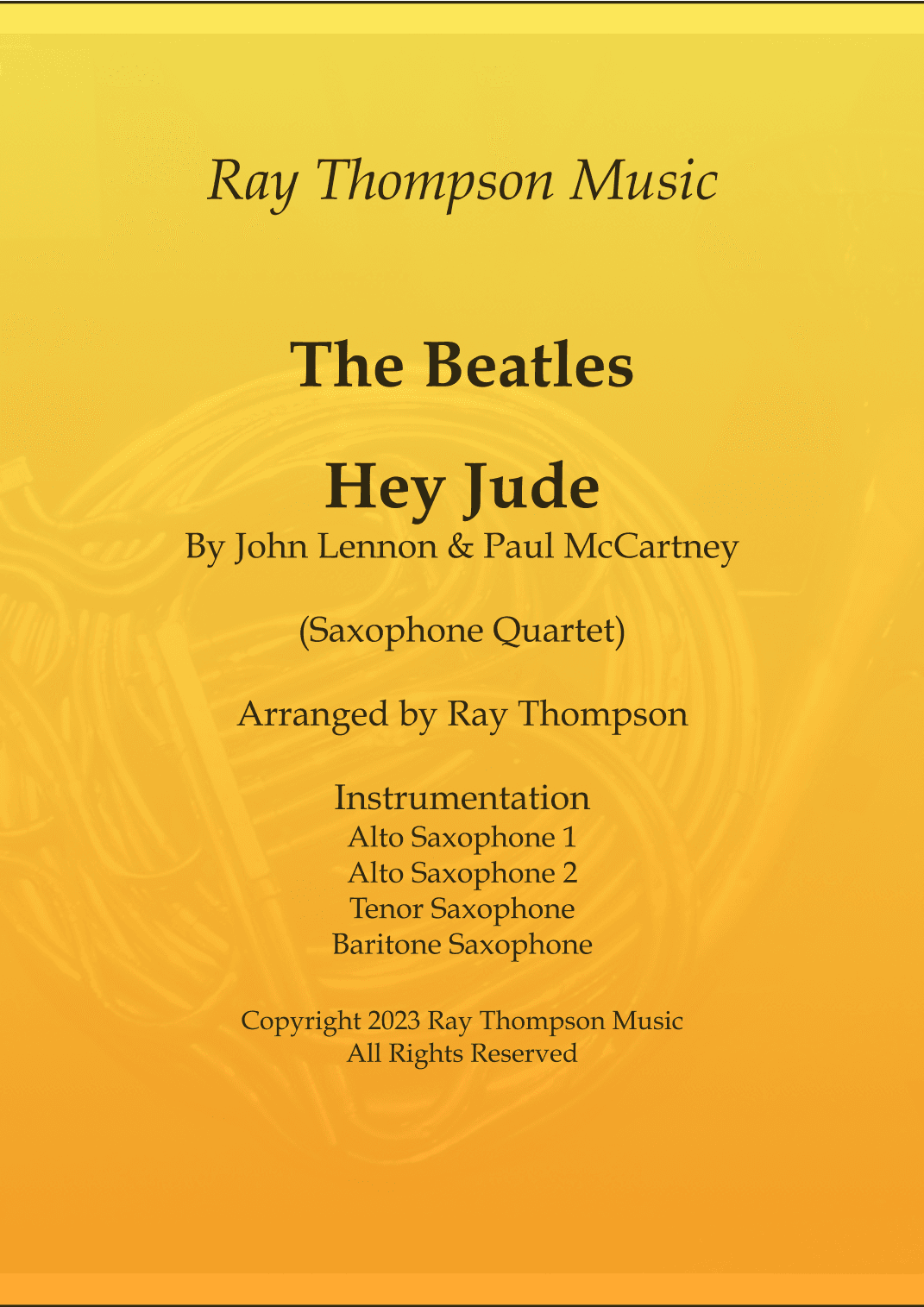 Hey Jude (arr. Ray Thompson)
