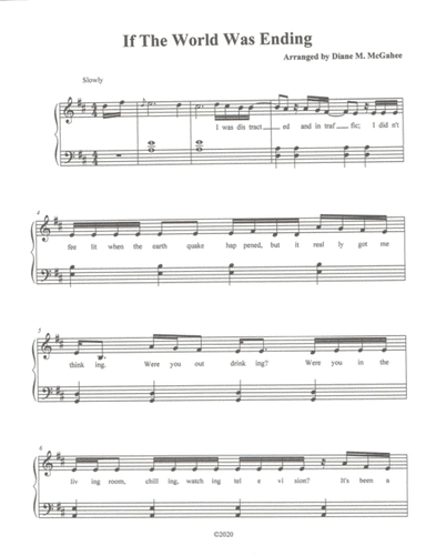 If The World Was Ending (arr. Diane M. McGahee)