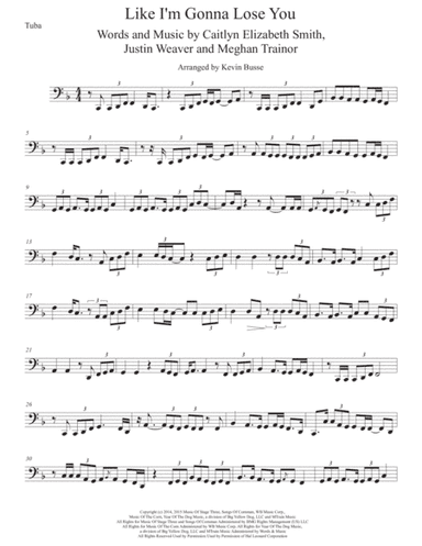 Like I'm Gonna Lose You (arr. Kevin Busse)