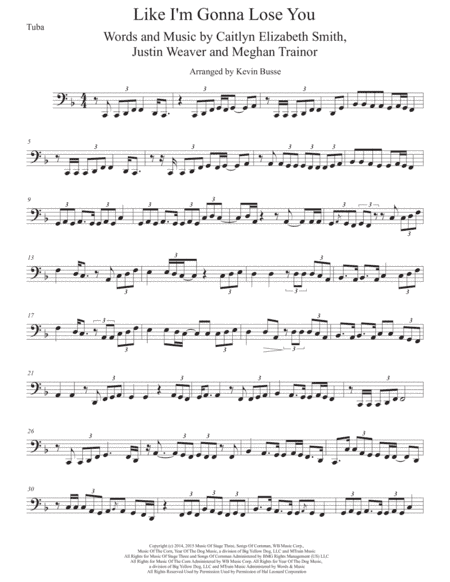 Like I'm Gonna Lose You (arr. Kevin Busse)