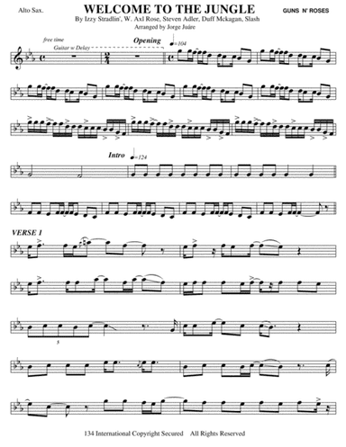 Welcome To The Jungle (arr. Jorge Juárez)