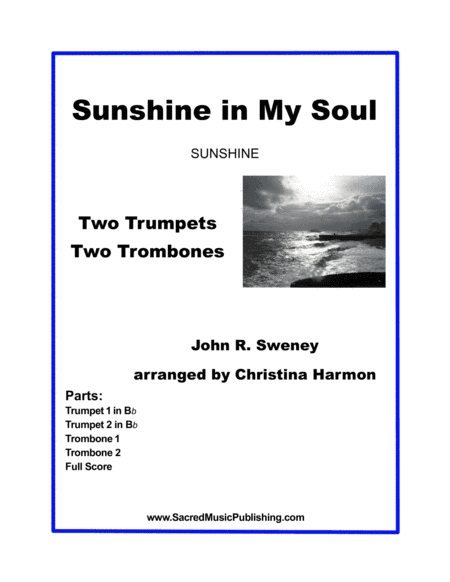 Sunshine in My Soul – Brass Quartet (arr. Christina Harmon)