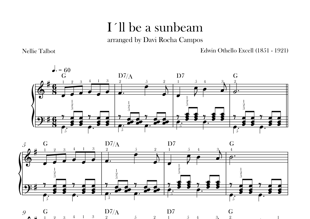 i'll be a sunbeam (arr. Davi Rocha Campos)