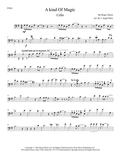 A Kind Of Magic (arr. José angel Ortiz ramirez)