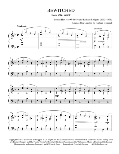 Bewitched (arr. Richard Giszczak)