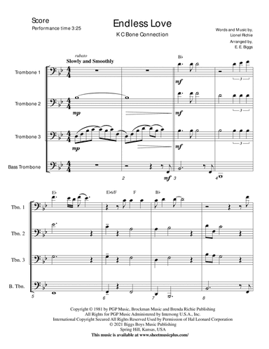 Endless Love (arr. E. E. Biggs)