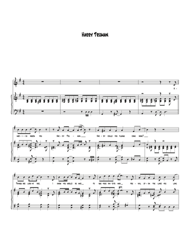 Harry Truman (arr. Biegler)