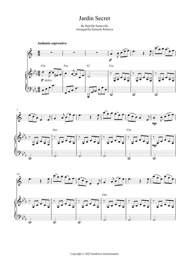 Jardin Secret (arr. Kaiserin Rebecca)