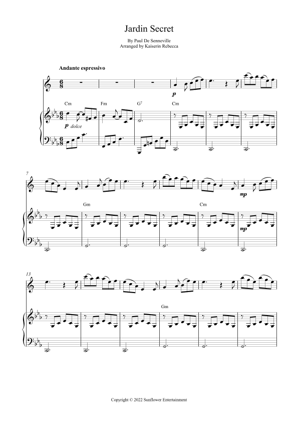 Jardin Secret (arr. Kaiserin Rebecca)