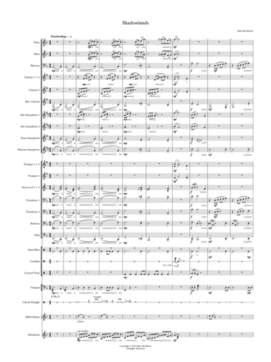Shadowlands - for concert band