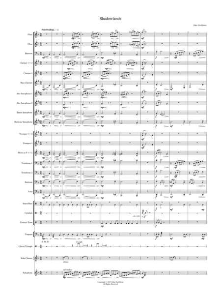Shadowlands - for concert band
