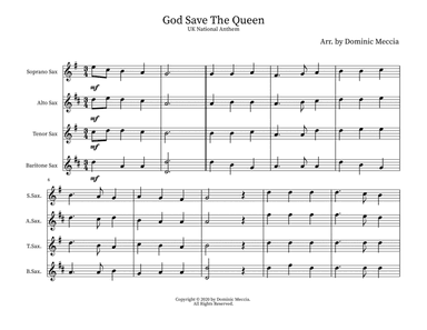God Save The Queen (arr. Dominic Meccia)