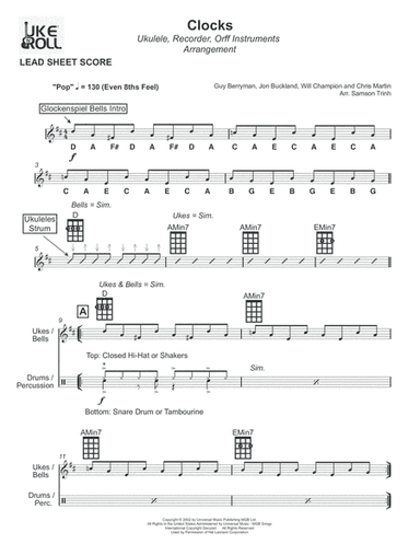 Clocks (arr. Samson Trinh)