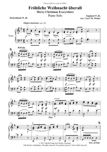 Merry Christmas Everywhere (arr. Gert Th. Walter)