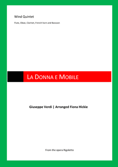 La Donna e Mobile: Wind Quintet (arr. Fiona Hickie)