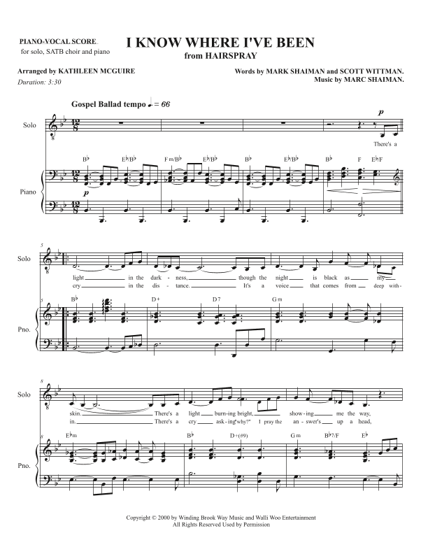I Know Where I've Been (arr. Kathleen McGuire)