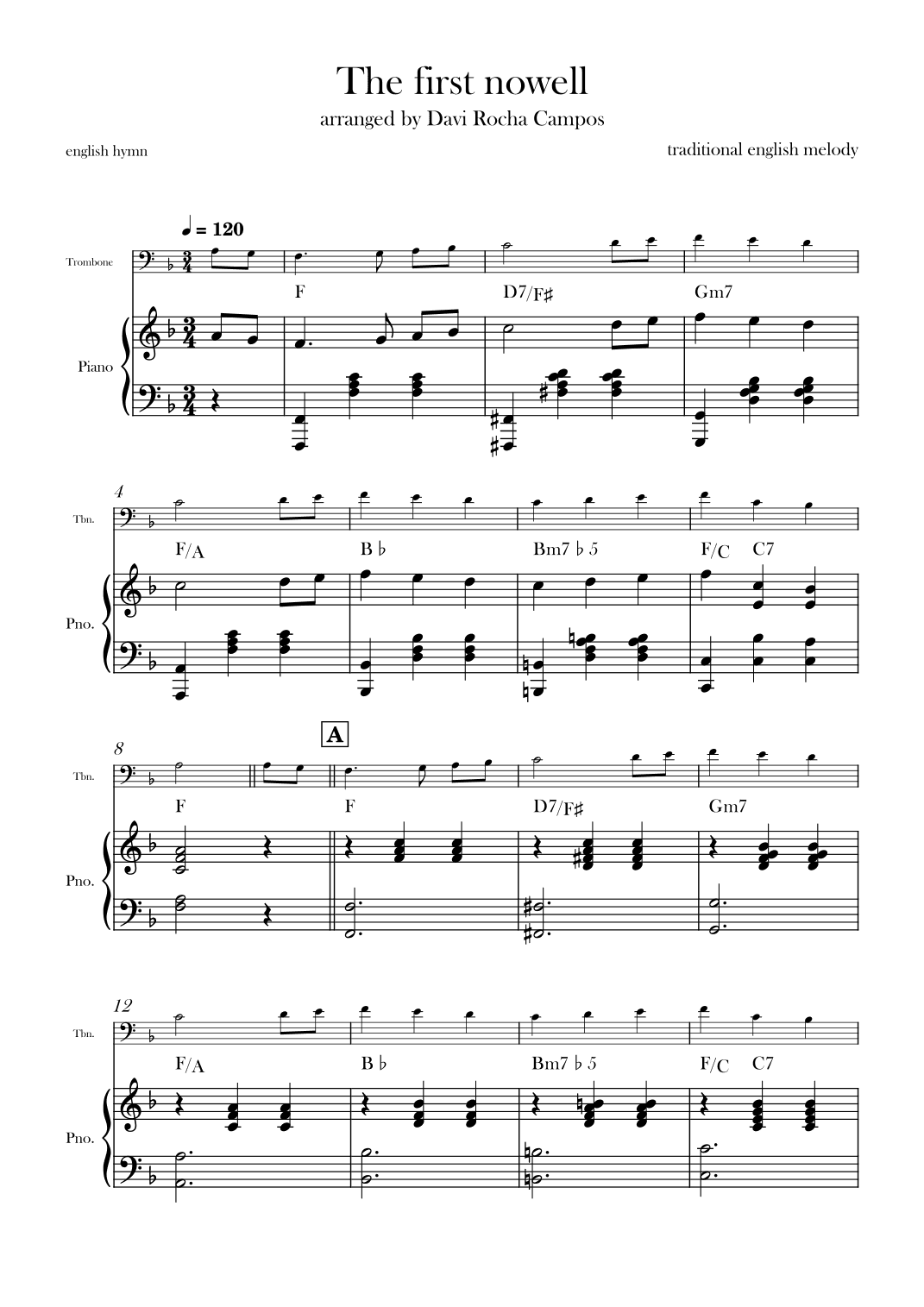 The First nowell (arr. Davi Rocha Campos)