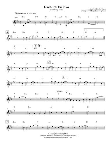 Lead Me To The Cross (arr. Marco Polo C. Ignacio)