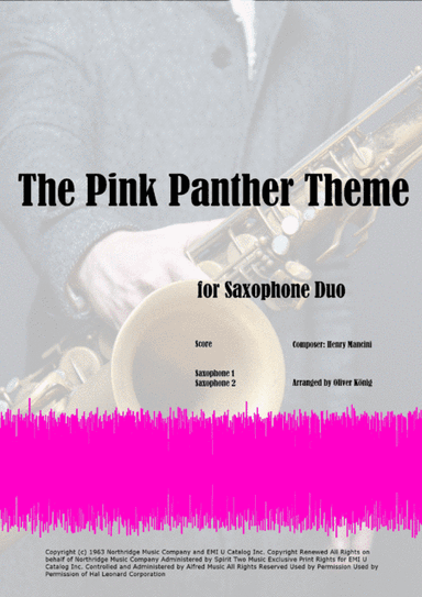The Pink Panther from THE PINK PANTHER (arr. Oliver König)
