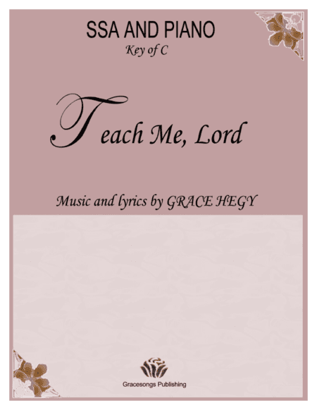 Teach Me, Lord