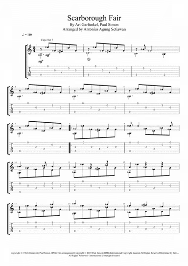 Scarborough Fair/canticle (arr. Antonius Agung Setiawan)