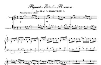 Pequeño Estudio Barroco No. 1 (Small Baroque Studio No. 1)