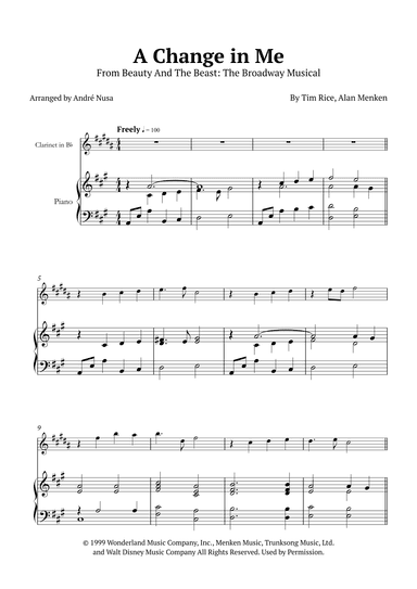 A Change In Me (arr. André Nusa)
