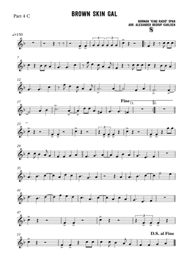 Brown skin gal - Flute Quartet (arr. Alexander Bosrup Karlsen)