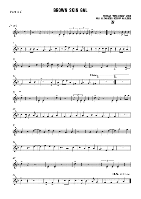 Brown skin gal - Flute Quartet (arr. Alexander Bosrup Karlsen)