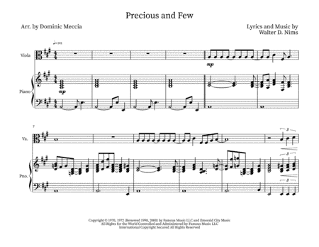 Precious And Few (arr. Dominic Meccia)
